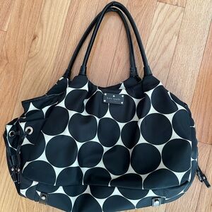 Kate Spade Black and White Polka Dot Diaper Bag